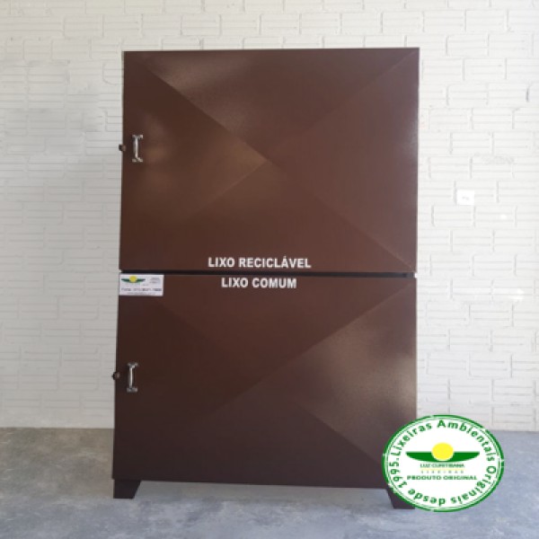 Lixeira Com Abertura Frontal E Traseira