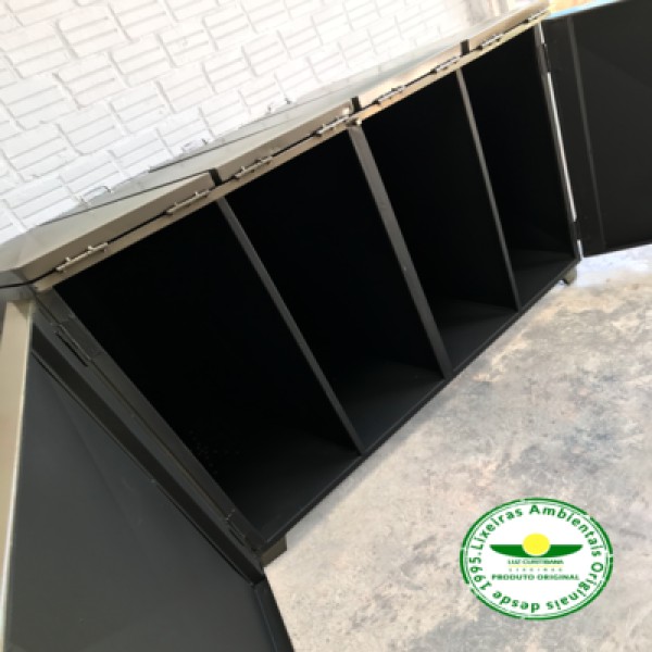 Fábrica De Lixeira Com Abertura Frontal E Traseira