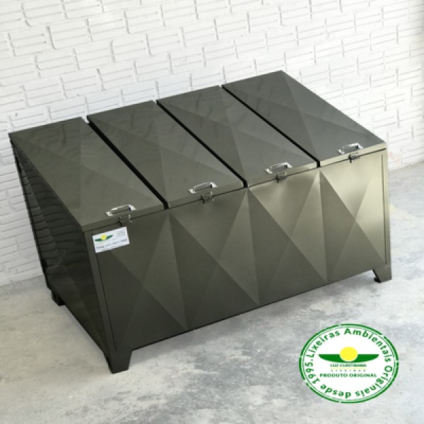 Fábrica De Lixeira Com Abertura Frontal E Traseira